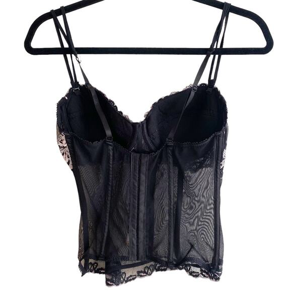 Donna L’Oren Sheer Mesh Lace Corset - Picture 5 of 7